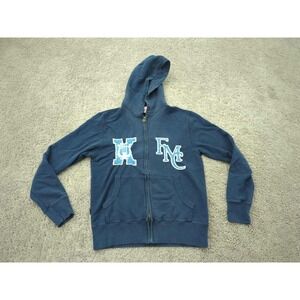 Franklin and Marshall College Hoodie Mens Small Blue Full Zip Fleece Athletic